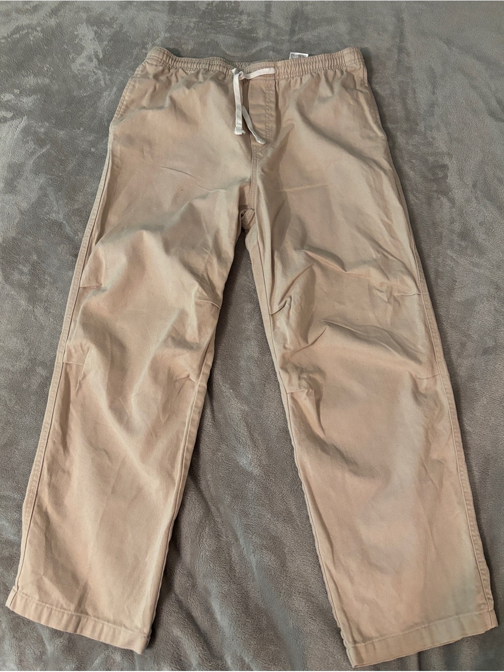 H&M Beige Drawstring Chino Pants